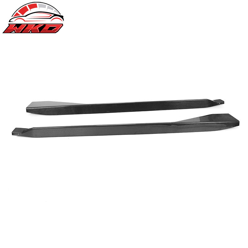 Fits 21-27 BMW G82 G83 M4 MP Style Carbon Fiber Side Skirts Rocker Panels 2PC