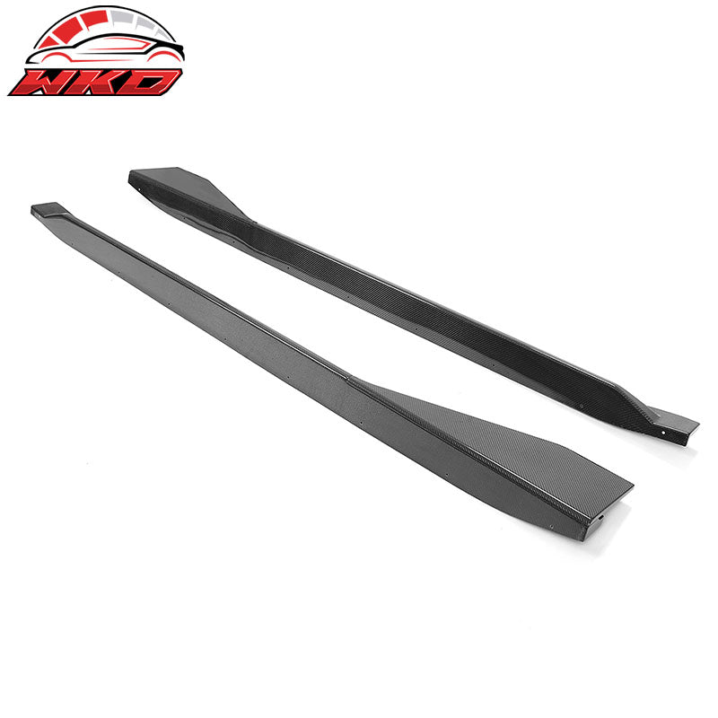 Fits 21-27 BMW G82 G83 M4 MP Style Carbon Fiber Side Skirts Rocker Panels 2PC
