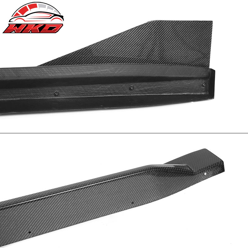 Fits 21-27 BMW G82 G83 M4 MP Style Carbon Fiber Side Skirts Rocker Panels 2PC