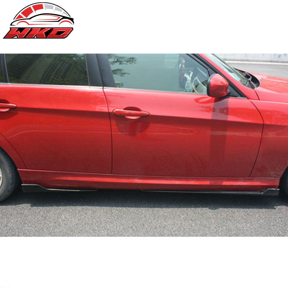 Fits 06-08 BMW E90 3 Series Sedan 4 Door Side Skirts Rocker Panels 4PCS (PP)