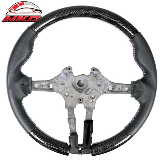 Wholesale 15-21 BMW F80 F82 M Sport Steering Wheel Matte CF Leather Cover M Stitching - Wikond Auto