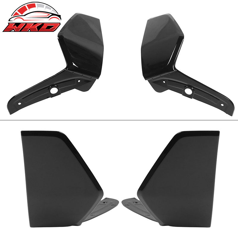 Fits 19-23 BMW G05 X5 M Sport Rear Bumper Diffuser+Front&Rear Aprons Gloss Black