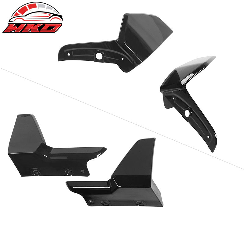 Fits 19-23 BMW G05 X5 M Sport Rear Bumper Diffuser+Front&Rear Aprons Gloss Black