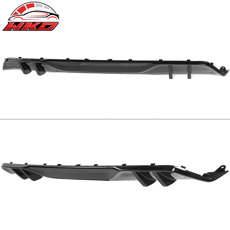 Fits 19-23 BMW G05 X5 M Sport Rear Bumper Diffuser+Front&Rear Aprons Gloss Black