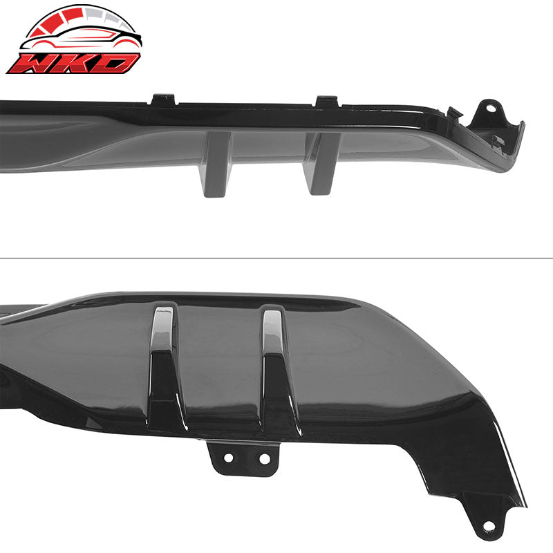 Fits 19-23 BMW G05 X5 M Sport Rear Bumper Diffuser+Front&Rear Aprons Gloss Black