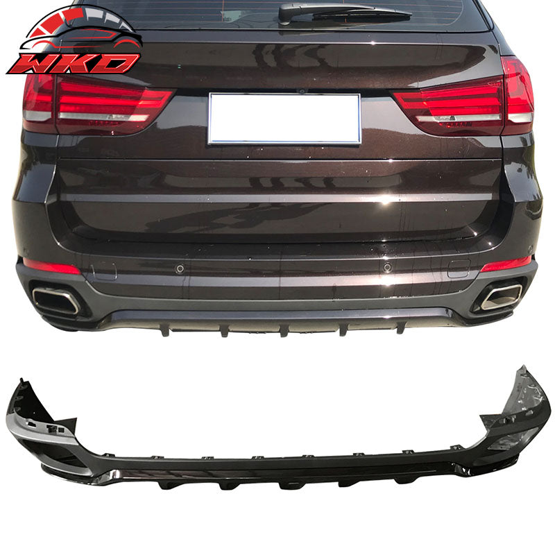 Fits 14-17 BMW F15 X5 Base MP Style Rear Kits PP + Muffler Tips S/S Chrome