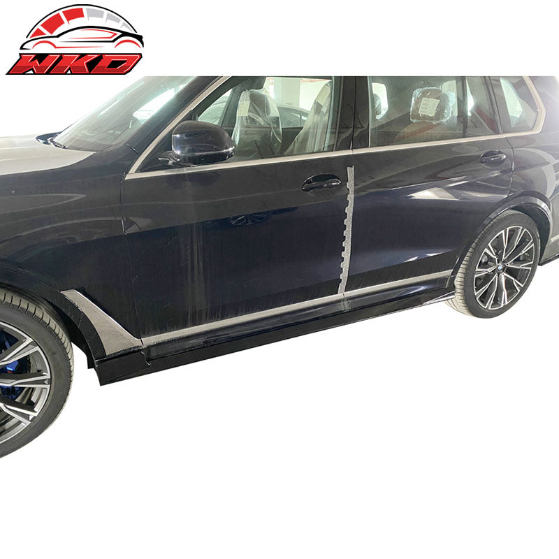 Fits 19-23 BMW G07 X7 M Sport 2PCS Side Skirts Panel ABS Primer