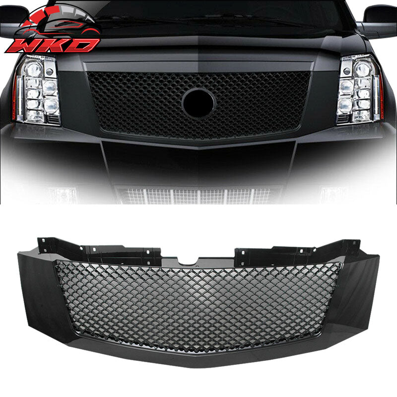 Fits 07-14 Cadillac Escalade EXT ESV ABS Mesh Honeycomb Hood Grille