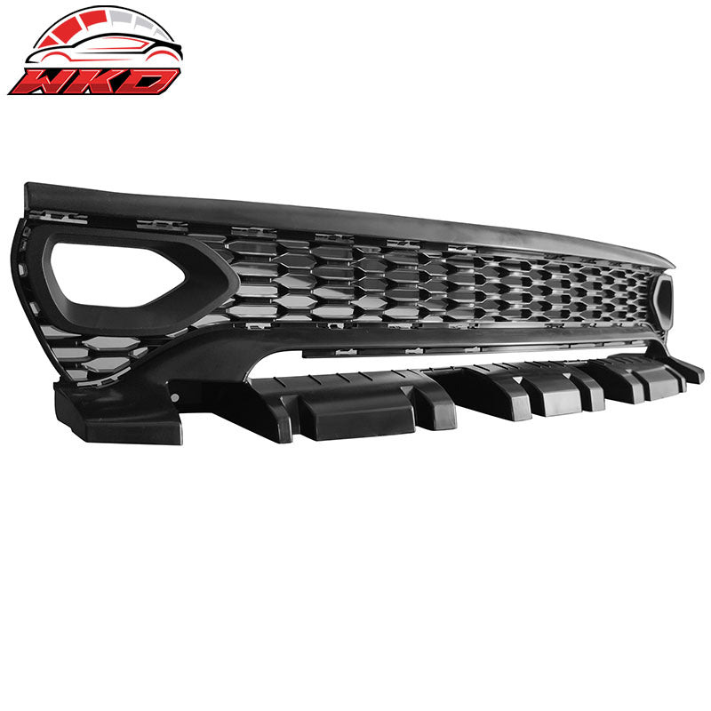 Fits 15-23 Charger PP Front Bumper SRT LED Upper Lower Grille Foglight Cover