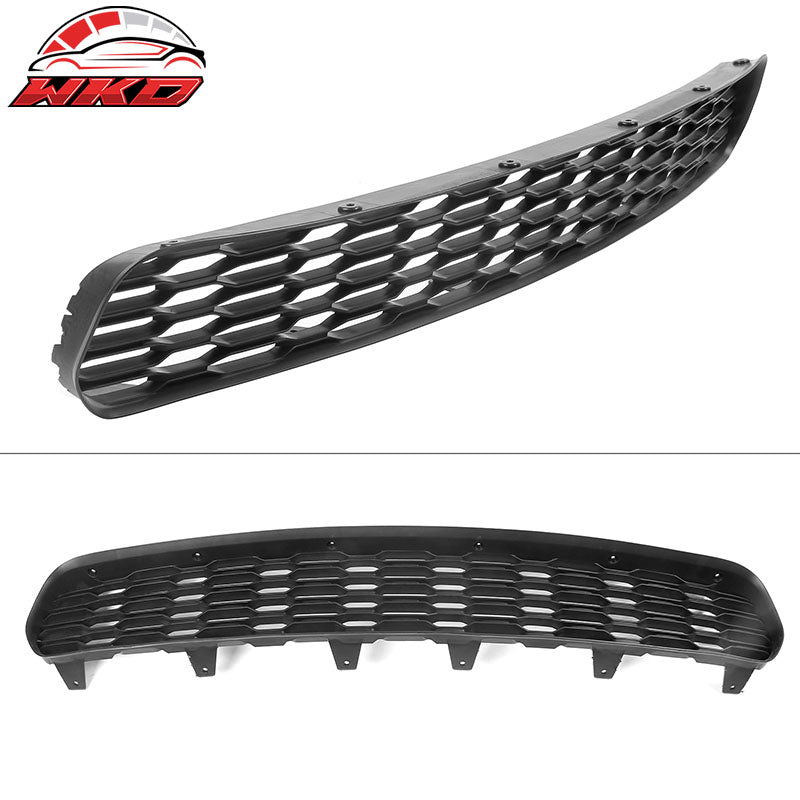 Fits 15-23 Charger PP Front Bumper SRT LED Upper Lower Grille Foglight Cover