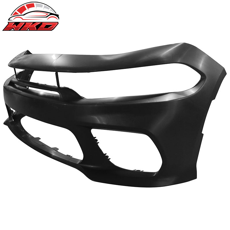 Fits 15-23 Charger Upper Lower Grilles Front Bumper Conversion W/ Pink Lip - PP