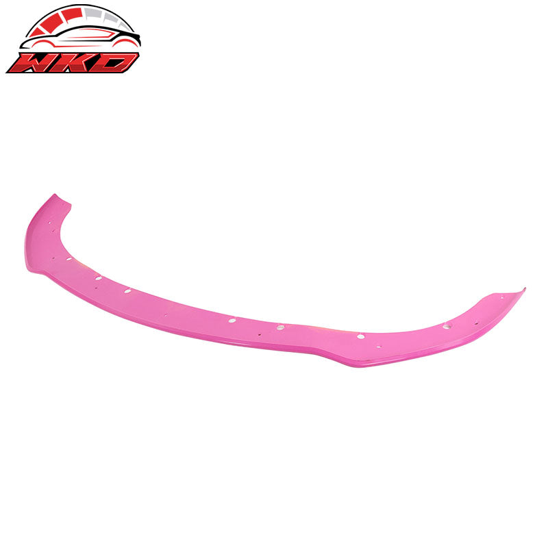 For 15-23 Charger Upper Lower Grilles Front Bumper Conversion W/ Pink Lip LED PP