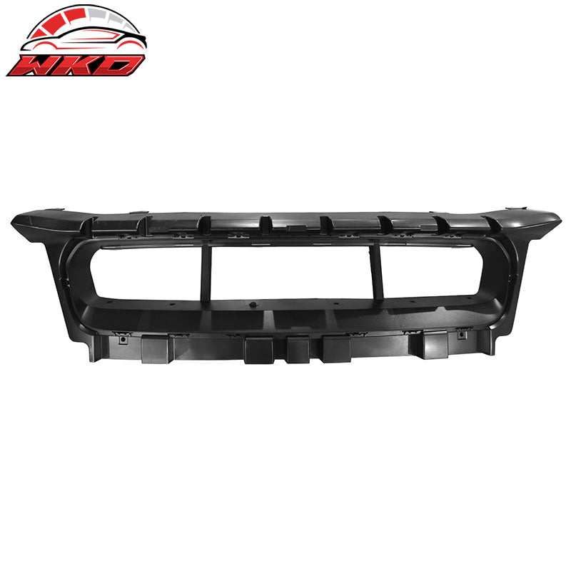 Fits 15-23 Charger Upper Lower Grilles Front Bumper Cover W/ Matte Black Lip PP