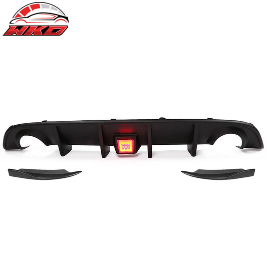 Wholesale 15-23 Charger SRT Rear Diffuser V2 Side Valance Lip W/ Clear LED Brake Lamp