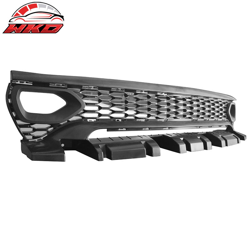 Fits 15-23 Charger SRT Upper Lower Grilles Front Bumper Cover W/ Yellow Lip - PP