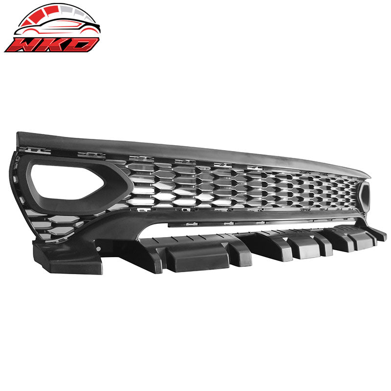 Fits 15-23 Charger SRT Upper Lower LED Grilles Front Bumper Cover W/ Pink Lip PP