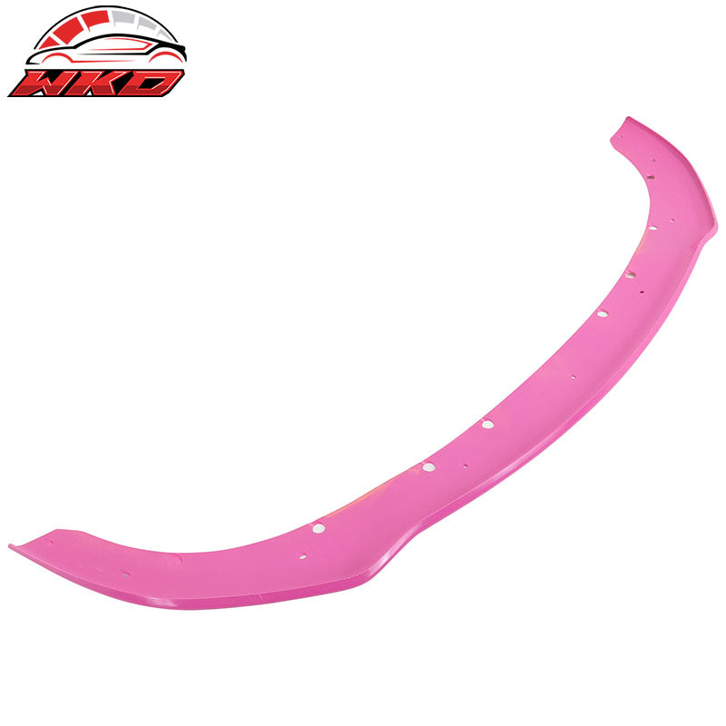 Fits 15-23 Charger SRT Upper Lower LED Grilles Front Bumper Cover W/ Pink Lip PP