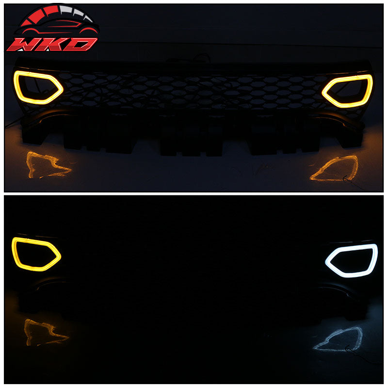 Fits 15-23 Charger SRT Scat Pack Front Upper Grille LED Lights PP