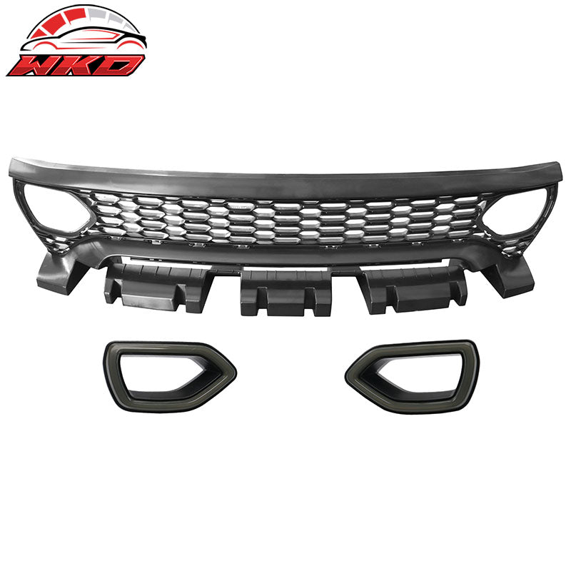 Fits 20-23 Charger SRT Widebody Performance LED Switchback Mesh Upper Grille ABS