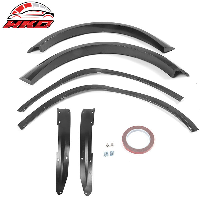 Fits 15-23 Charger Widebody Bumper Covers W/ SRT Grilles + Matte Black Diffuser