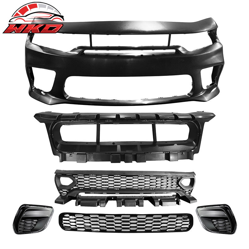 Wholesale 20-23 Charger Widebody SRT Front Bumper Assembly Replacement W/ LED Grilles