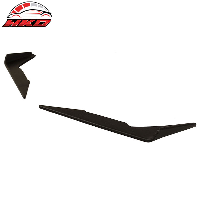 Wholesale 16-18 Chevy Camaro SS Front Bumper 2 PC Canards Coated Matte Black