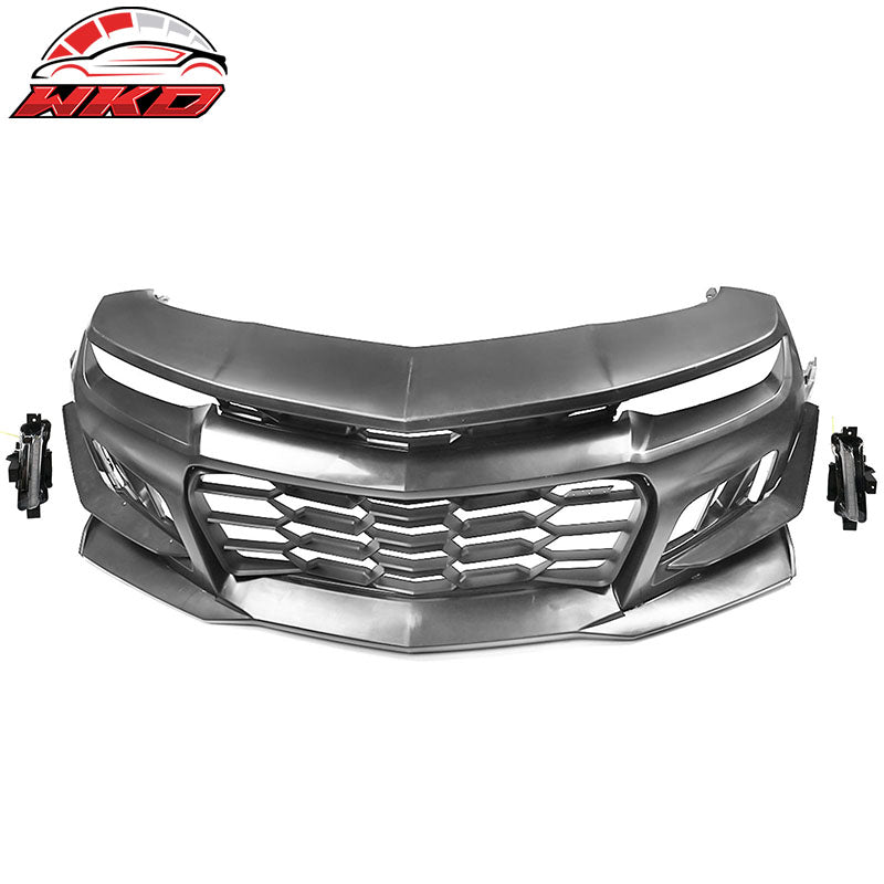 Wholesale 14-15 Chevy Camaro 1LE Style PP Front Bumper Conversion w/ Yellow Fog Light