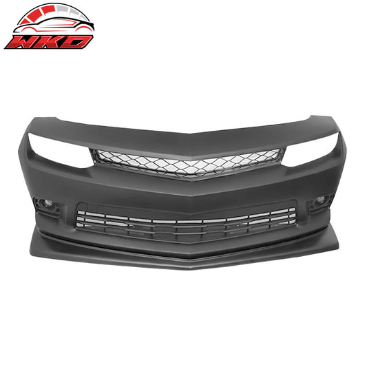 Wholesale 14-15 Chevy Camaro SS Style Unpainted Front Bumper Cover Fog Lights + Lip