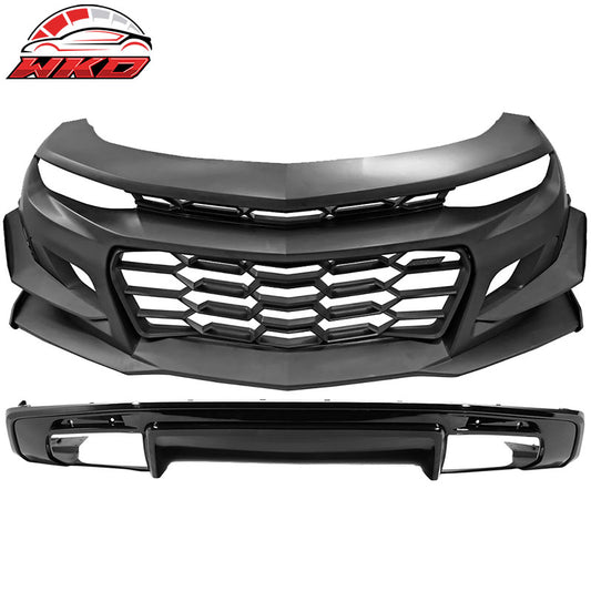 Wholesale 16-24 Chevrolet Camaro 1LE Style Front Bumper Cover + OE Style Rear Diffuser