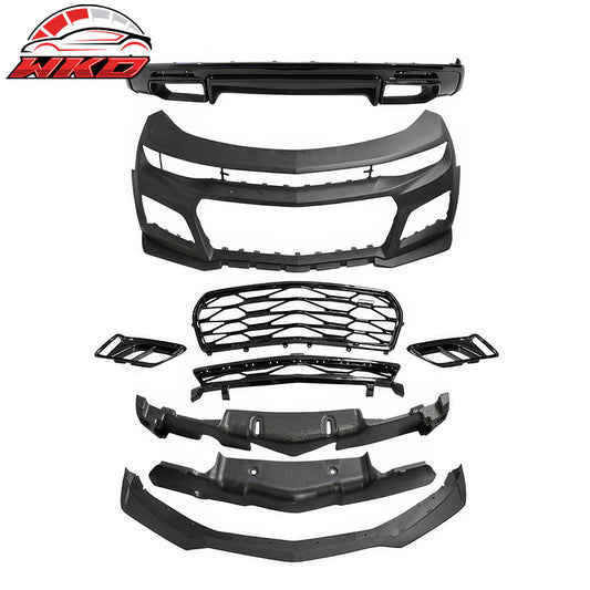 Wholesale 16-18 Chevy Camaro ZL1 Style Front Bumper Cover w/ OE Style Rear Diffuser