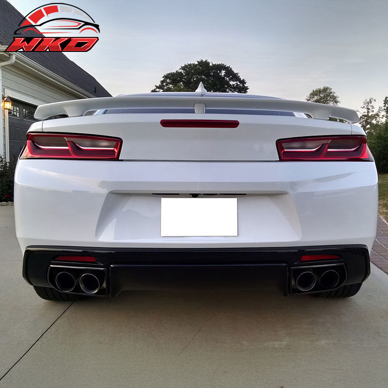 Fits 16-18 Chevy Camaro ZL1 Style Front Bumper Cover w/ OE Style Rear Diffuser