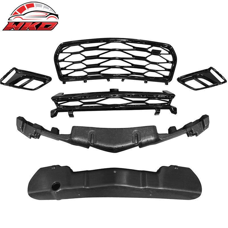 Fits 16-18 Chevy Camaro ZL1 Style Front Bumper Cover w/ OE Style Rear Diffuser