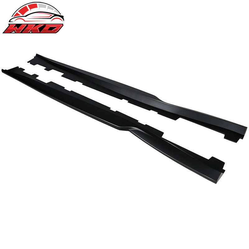 Wholesale 16-24 Chevy Camaro Side Skirts Panel Extension Pair ABS Type A Gloss Black