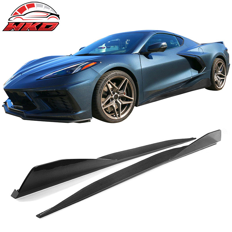 Wholesale 20-26 Chevy Corvette C8 Carbon Fiber 5VM Style Side Skirts