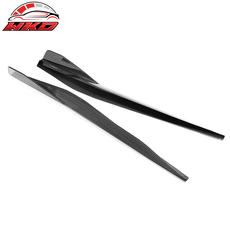 Fits 20-26 Chevy Corvette C8 Carbon Fiber 5VM Style Side Skirts