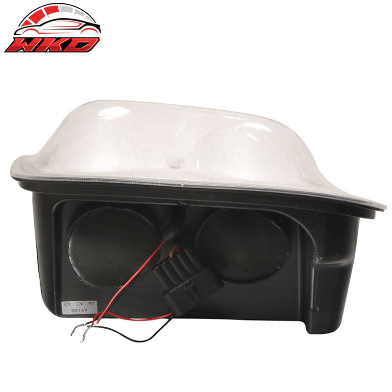 Fits 97-04 Chevy Corvette LED Halo Rims Projector Headlights Chrome Housing