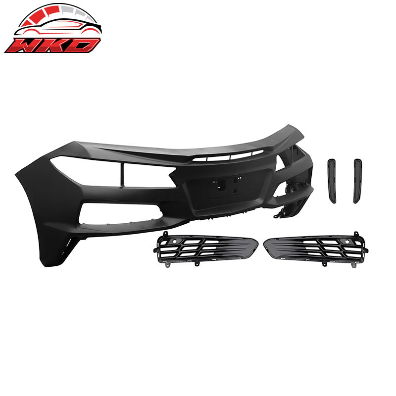 For 20-26 Chevy Corvette C8 Rear Bumper Diffuser Silver Quad Exhaust Muffler Kit