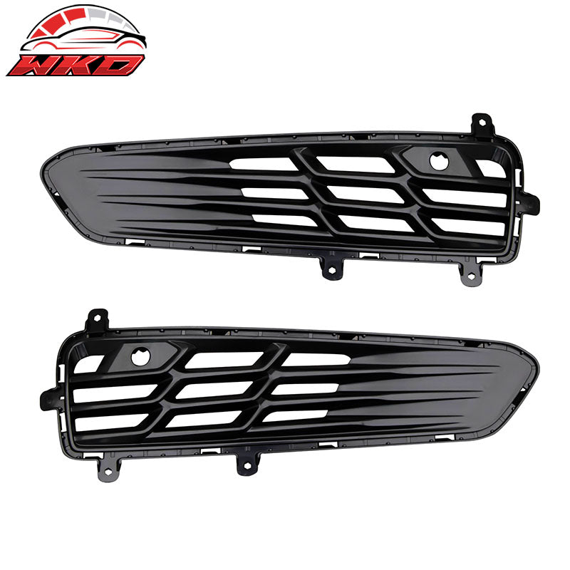 For 20-26 Chevy Corvette C8 Rear Bumper Diffuser Silver Quad Exhaust Muffler Kit