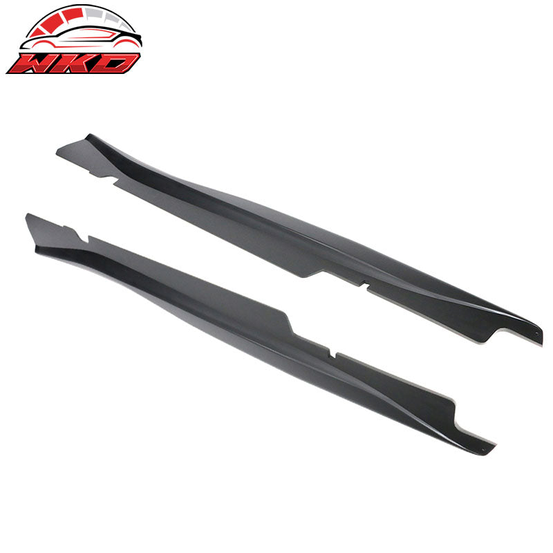 Fits 14-19 Chevy Corvette C7 Z06 Style Side Skirts Rocker Panel ABS Matte Black