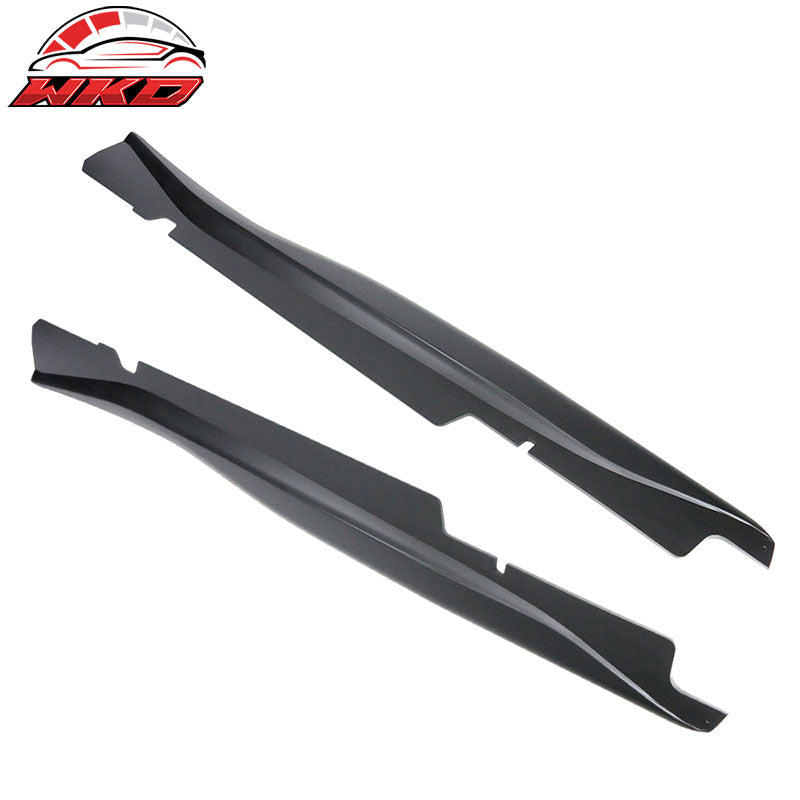 Fits 14-19 Chevy Corvette C7 Z06 Style Side Skirts Rocker Panel ABS Matte Black