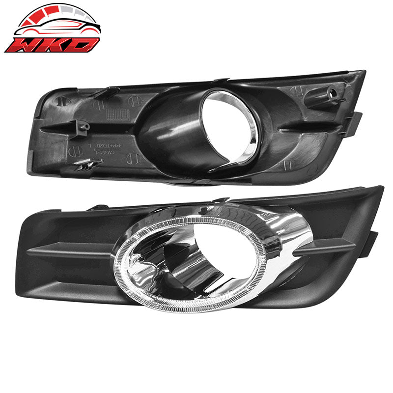 Fits 09-14 Chevy Cruze OE Style Black/Chrome Front Lower Foglights Pair