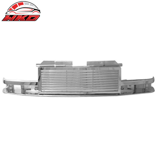 Wholesale 98-05 Chevy S10 Blazer Billet Style Horizontal Chrome Hood Grille - ABS