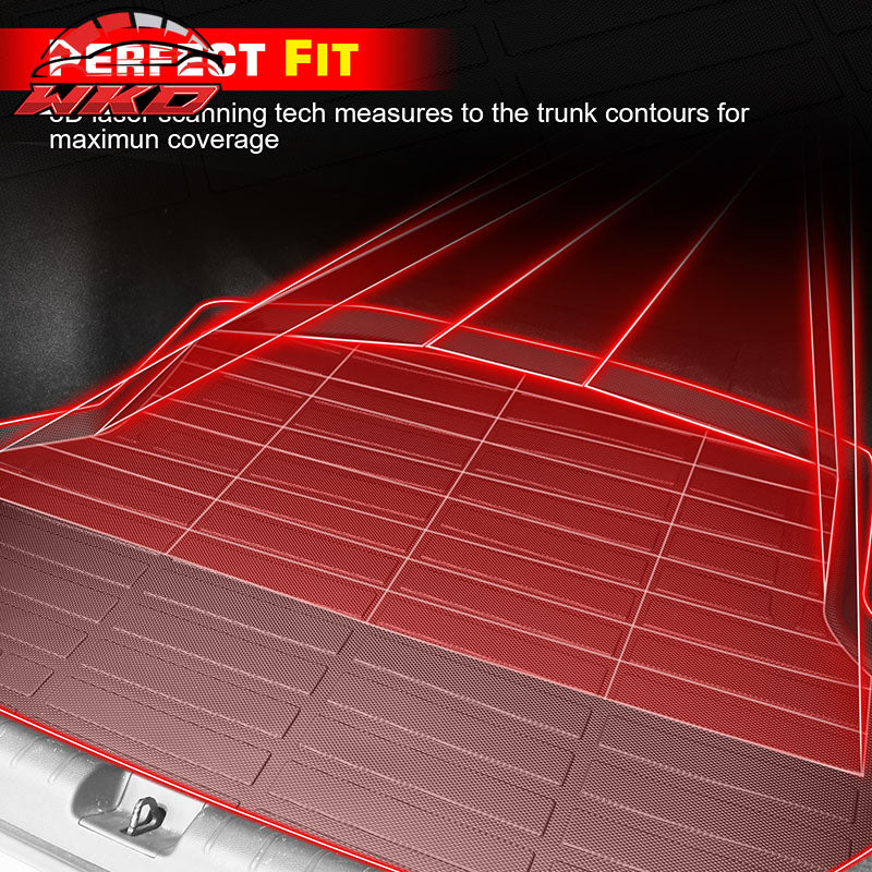 For 07-19 Silverado Sierra 1500 2500HD 3500HD 6.6Ft Rear Truck Bed Mat Liner TPE