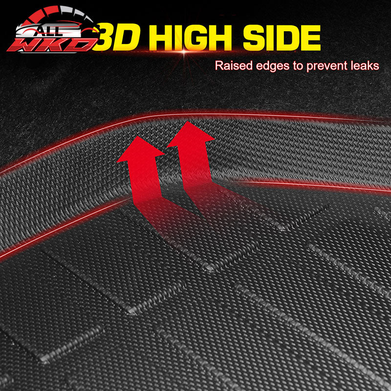 For 07-19 Silverado Sierra 1500 2500HD 3500HD 6.6Ft Rear Truck Bed Mat Liner TPE