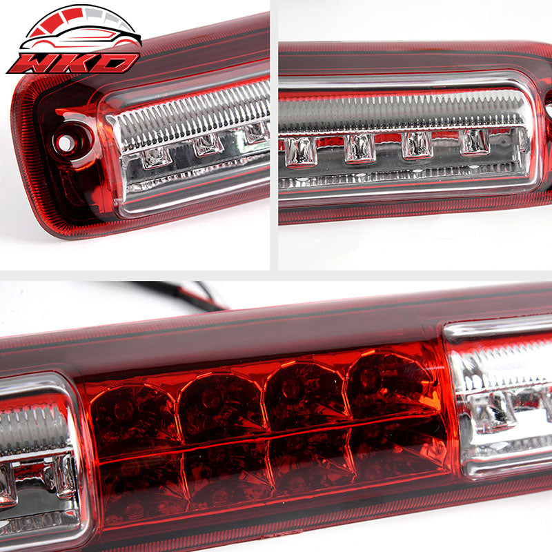 Fits 99-07 Silverado Sierra 1500 2500 3500 Clear LED 3rd Brake Light Cargo Lamp
