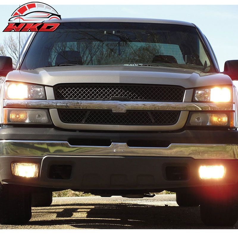 Fits 03-06 Chevy Silverado Avalanche Fog Lights Wiring Kit Bulb H10 12V 42W