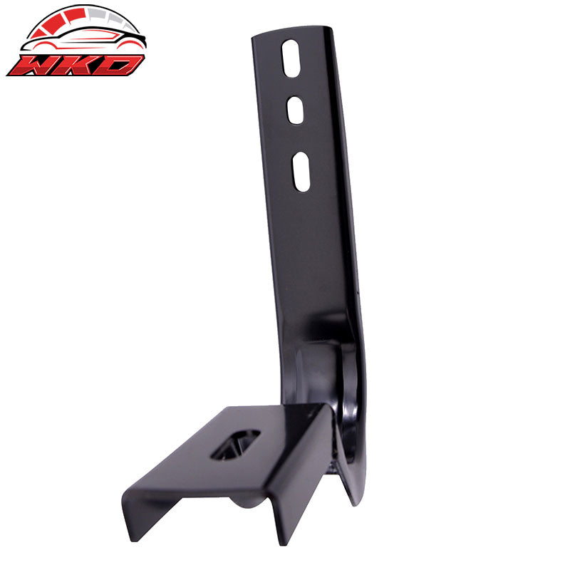 Fit 07-14 Silverado Sierra Double Cab Running Boards W/Amber LED Strip + Bracket