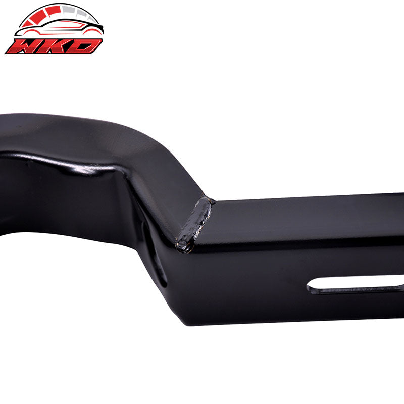 Fit 07-14 Silverado Sierra Double Cab Running Boards W/Amber LED Strip + Bracket
