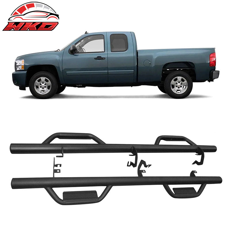 Fits 07-19 Chevy Silverado 1500 2500HD 3500HD Extended Cab Side Running Boards