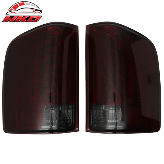 Wholesale 07-13 Chevy Silverado LED C Style Tail Light Chrome Housing Red Smoke Lens - Wikond Auto